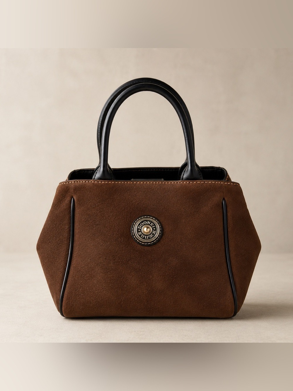 Vintage Dooney & Bourke Rich Brown Mini Satchel